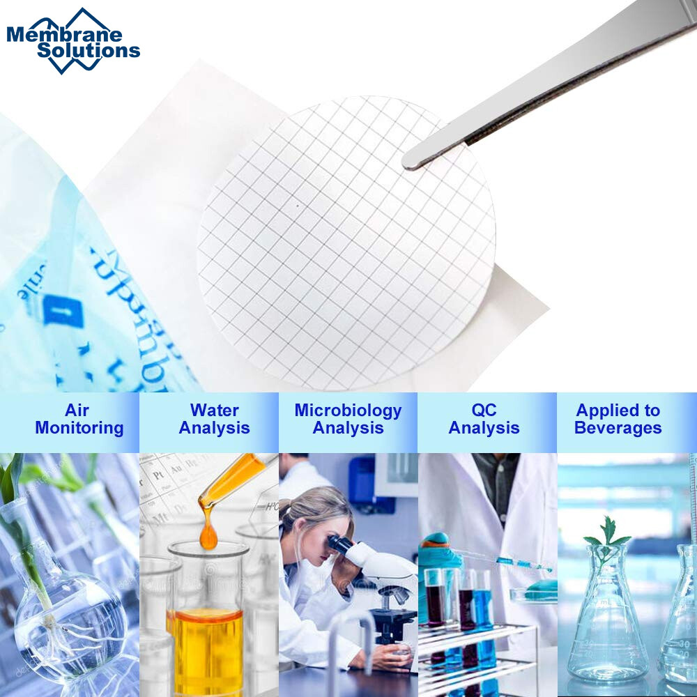 MCE Membrane Filter Sterile MCE Gridded Membrane Filter 47mm 0.45μm,Hydrophilic