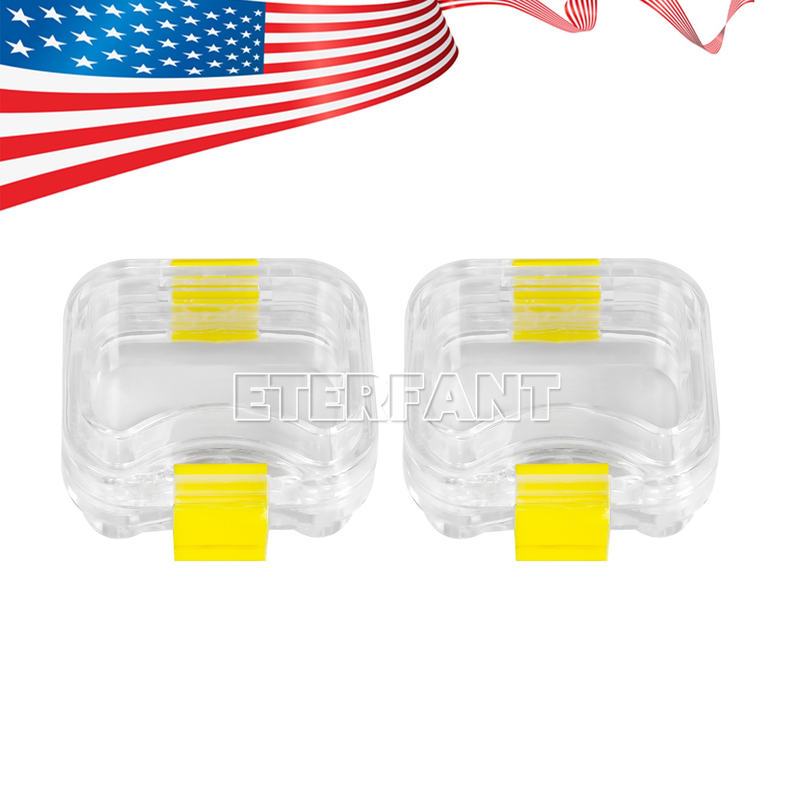 ETERFANT 100/500pcs Dental Crown and Bridge Pillow Box with Storage Display Box