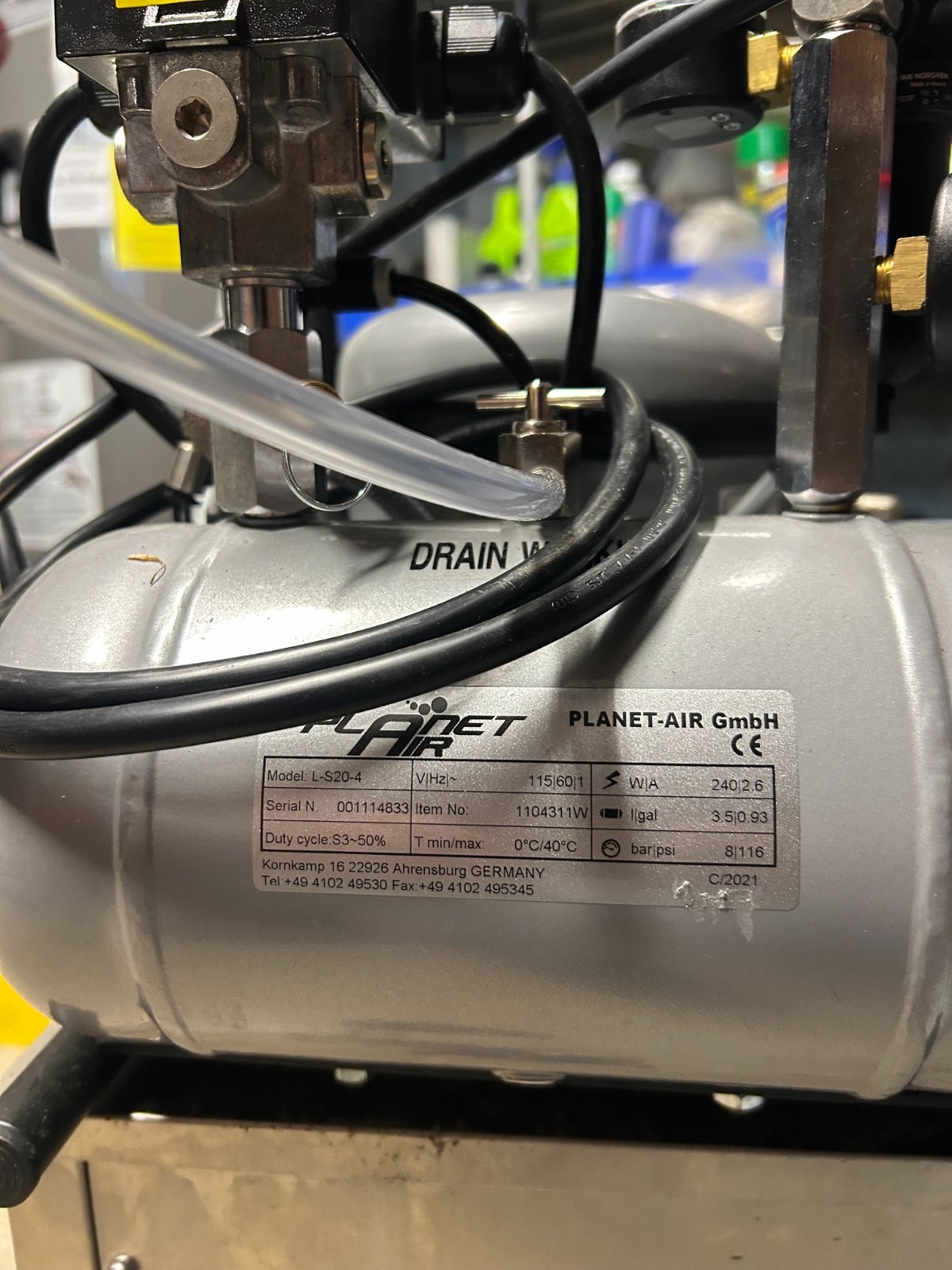 Compressor Planet Air SILVER-LINE Model: L-S20-4