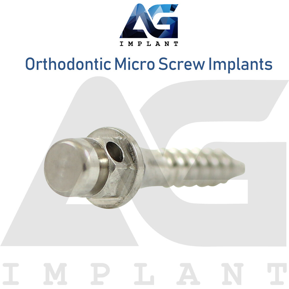 2 Dental Self Drilling Orthodontic Micro Screw Titanium Sterile 2mmx6mm
