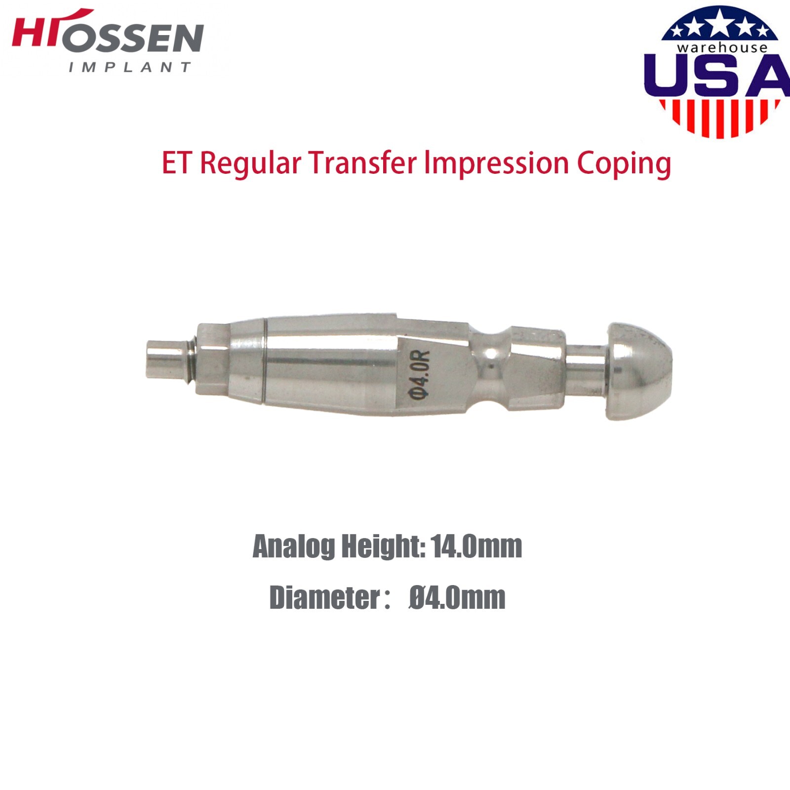 US Fits Hiossen Osstem ET Healing Abutments/Locator/Impression Caps Coping M/R