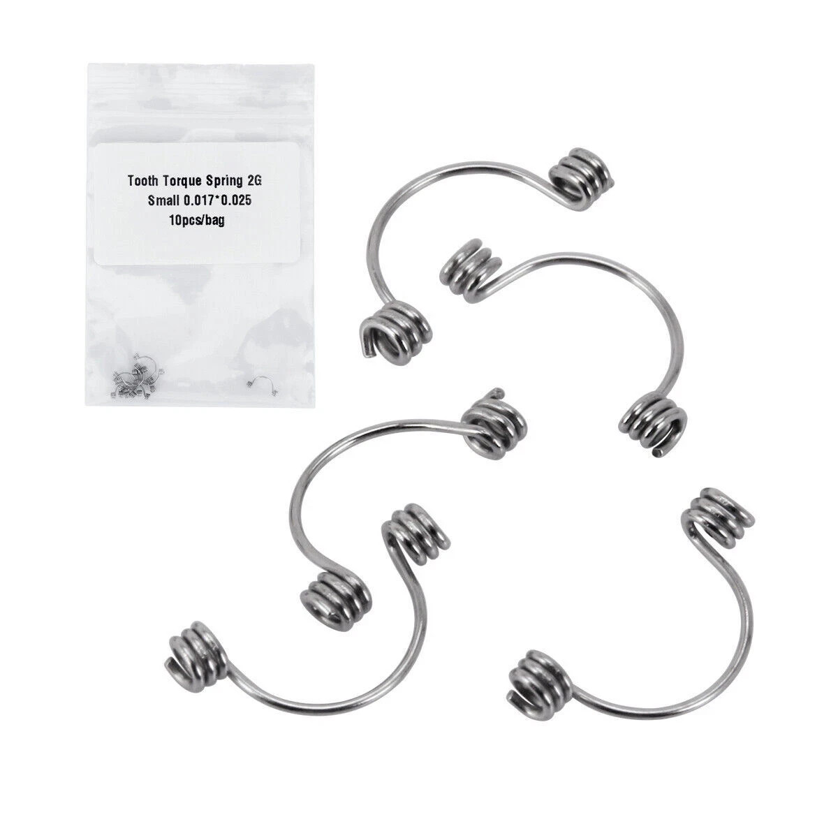 15 Sizes Ortho Dental Rectangular Anterior Teeth Torque Wire Springs 10Pcs/Pack