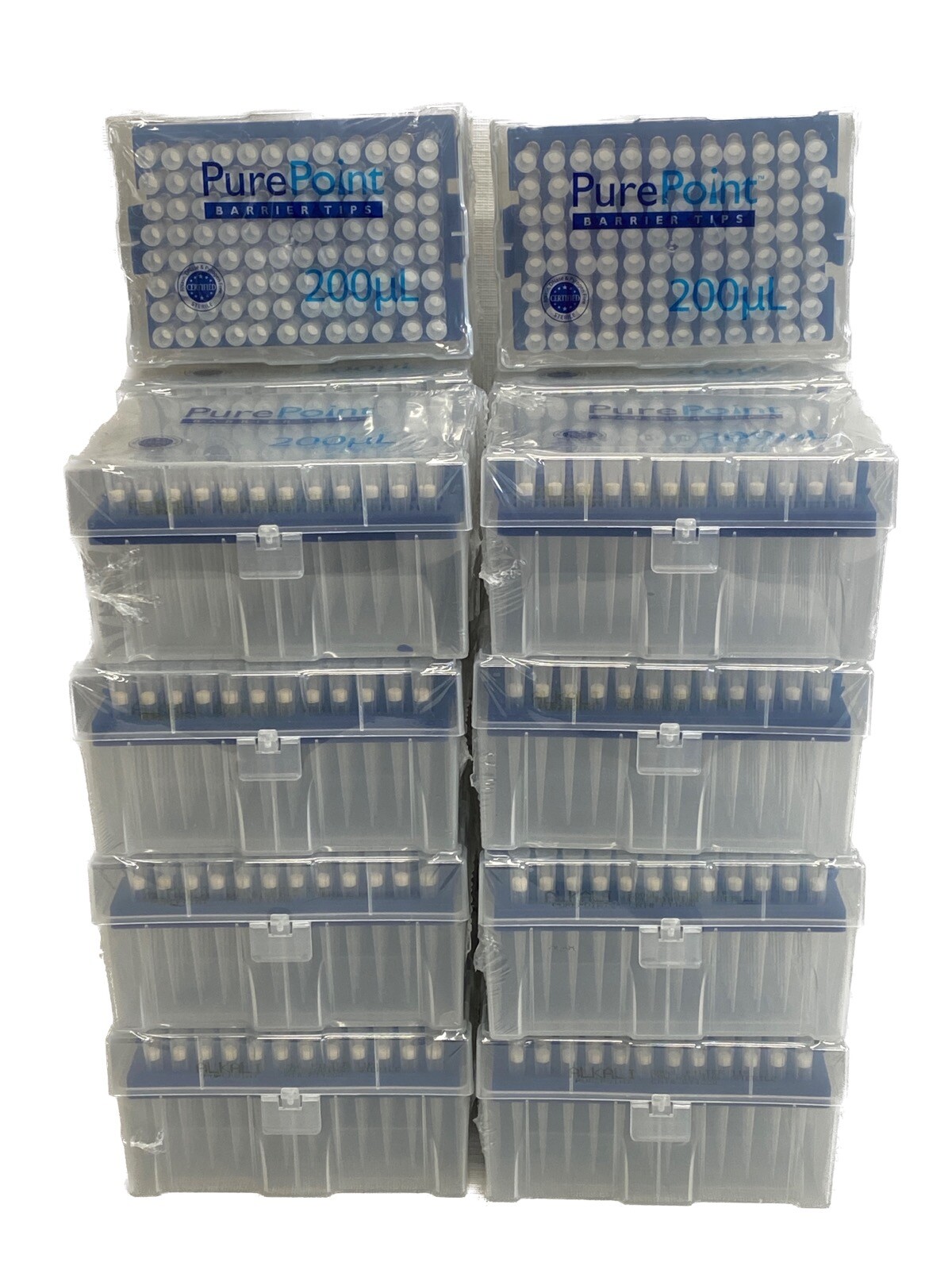 (1728) ALKALI 200uL PurePoint Filter Barrier Pipet Tips 18x 96/Rk FT1200