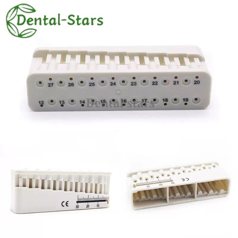 Dental Endo Measuring Block Endodontic File Holder Measuring Ruler Autoclavable