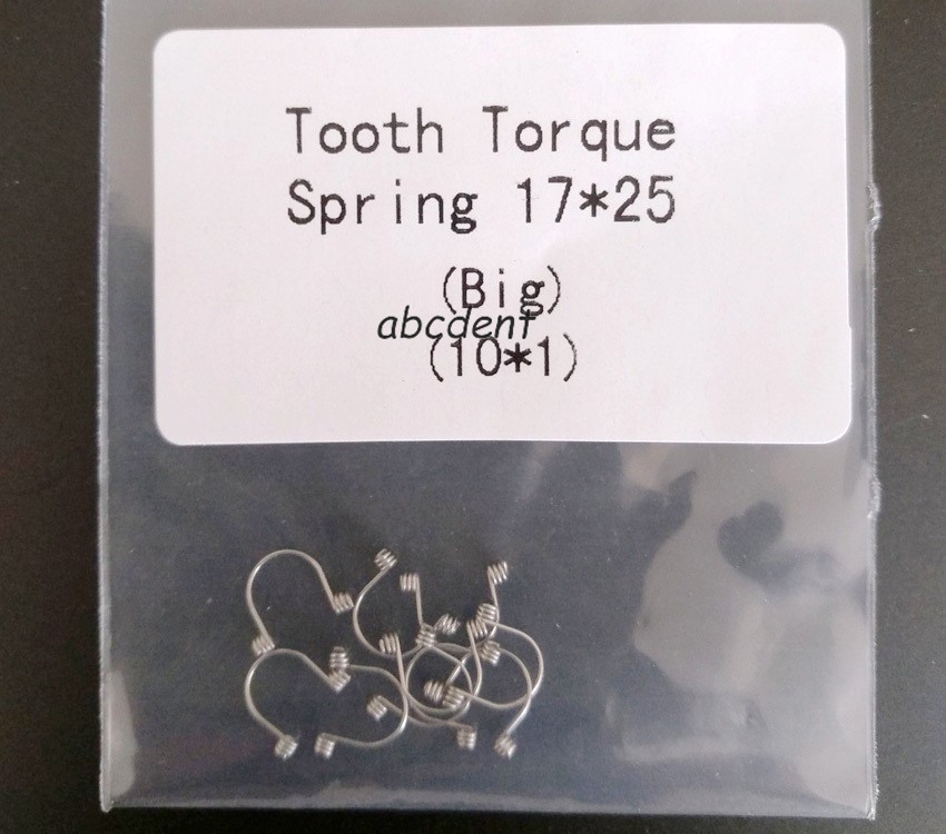 100pc Dental Torquing Torque Spring Wire Single Ortho Curved Small Medium Large