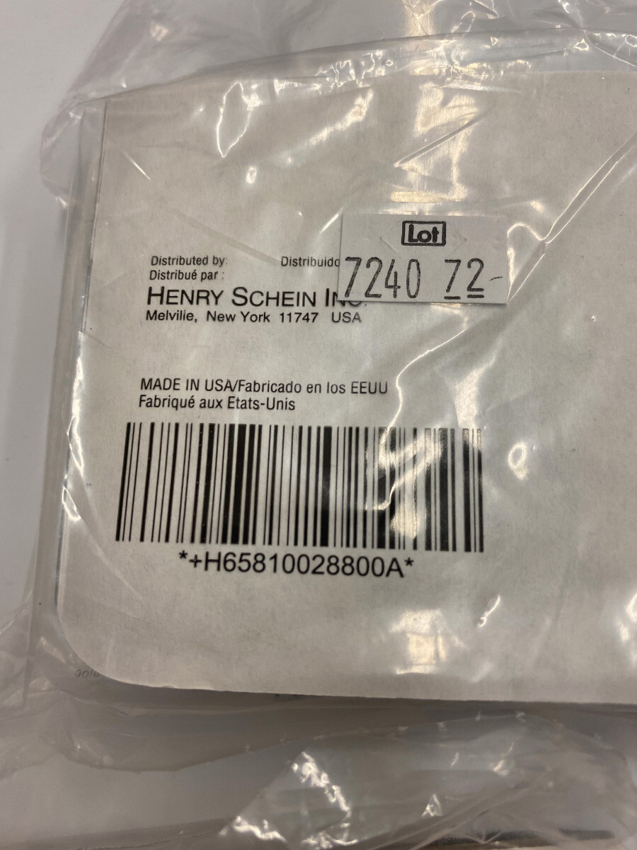 Lot (600/6Pads) Henry Schein 100-2880 Poly Pad 7.5cm X 7.5cm Mixing Pads