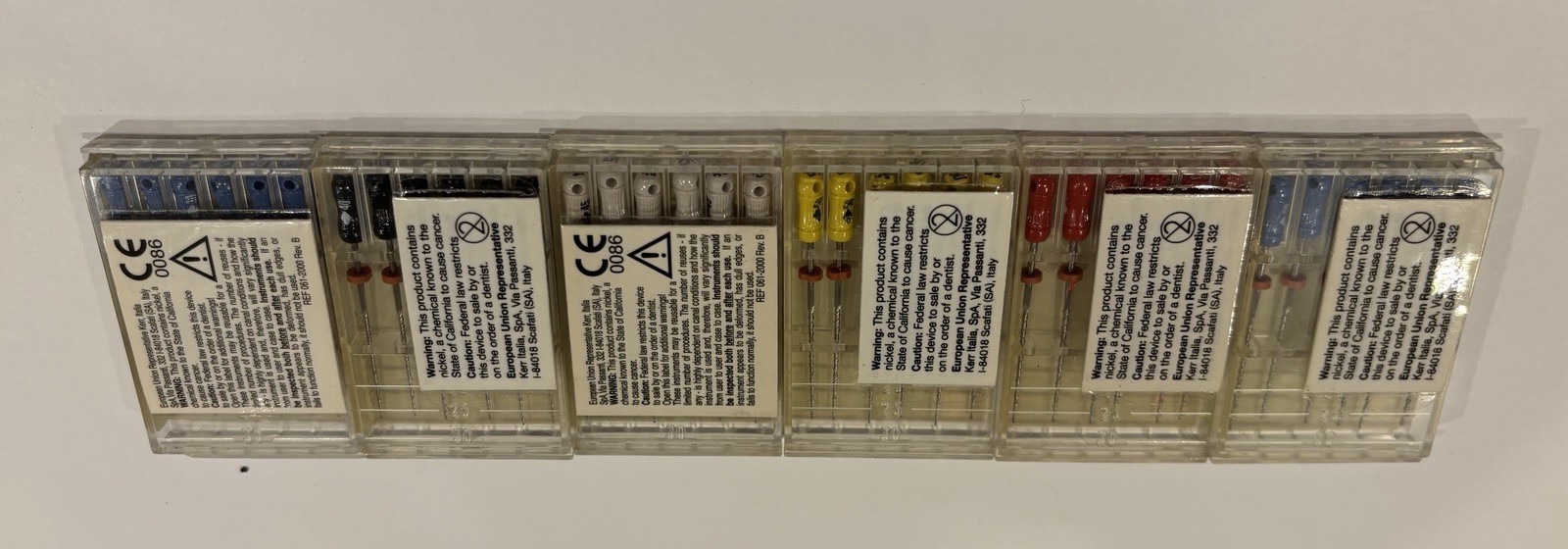 Kerr Sybron K-Flex Files Stainless 30 mm Lot of 6 Sequential Sizes