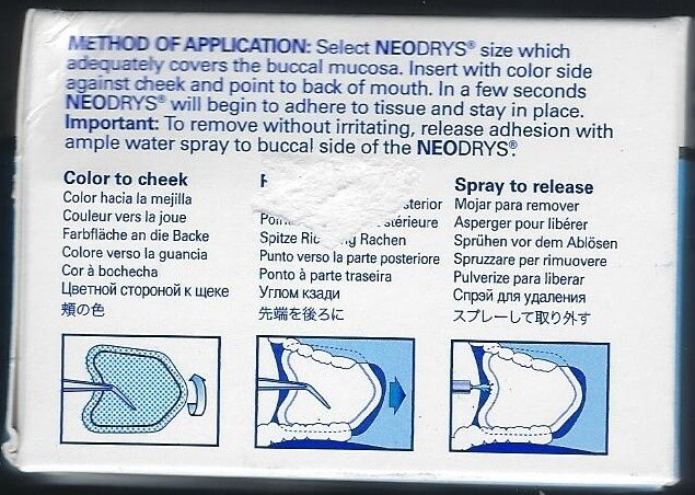 NeoDrys Saliva Absorbents blue, large, pack of 42pcs, unused