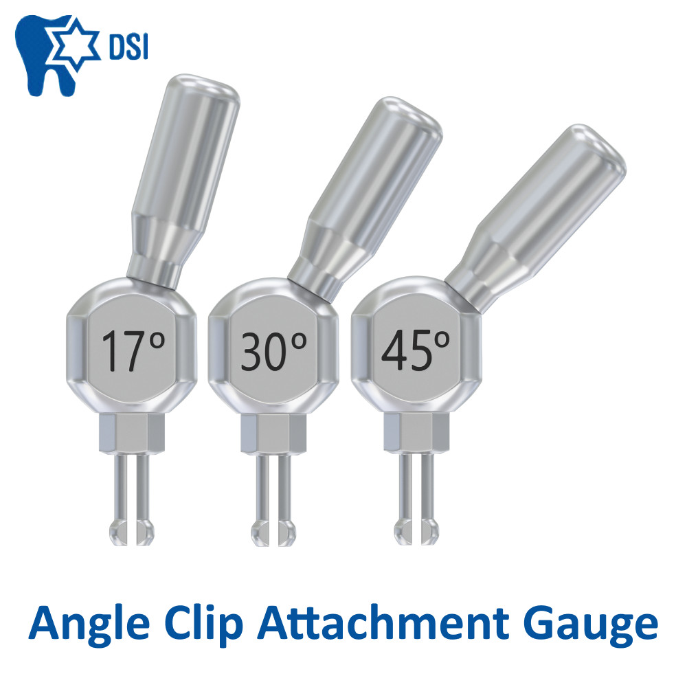 1pcs Dental Fixture Angulation Attachment DSI Gauge Clip Angle Instrument