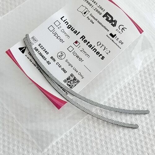 Dental Orthodontic Lingual Retainers 2.0mm/1.2mm Universal Mesh Base