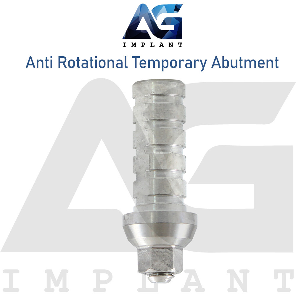 10 Anti Rotational Temporary Prosthetic Titanium For Dental Int Hexagon 2.42mm