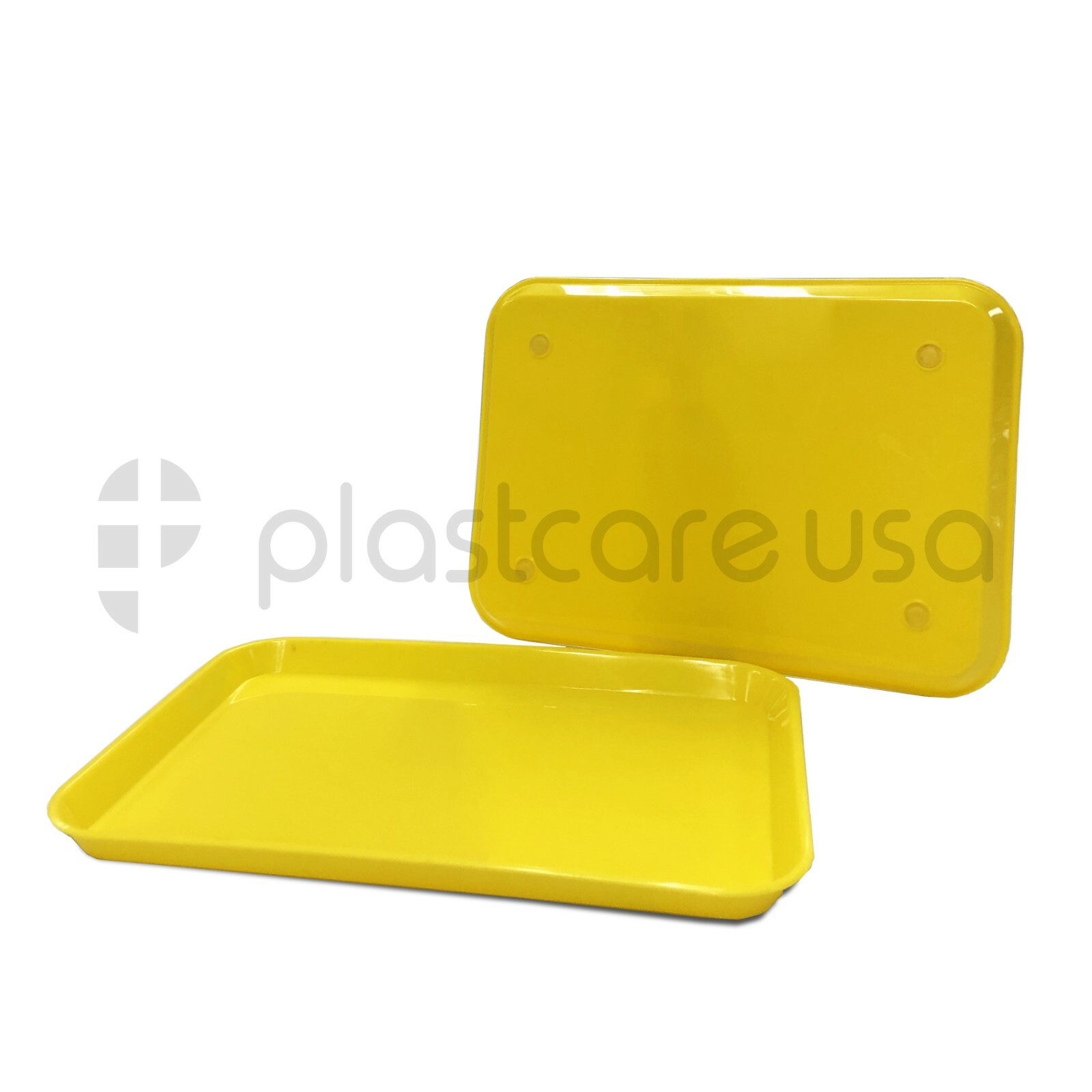 Yellow Dental Plastic Instrument Trays, Size B Autoclavable (Pack of 12) Medical
