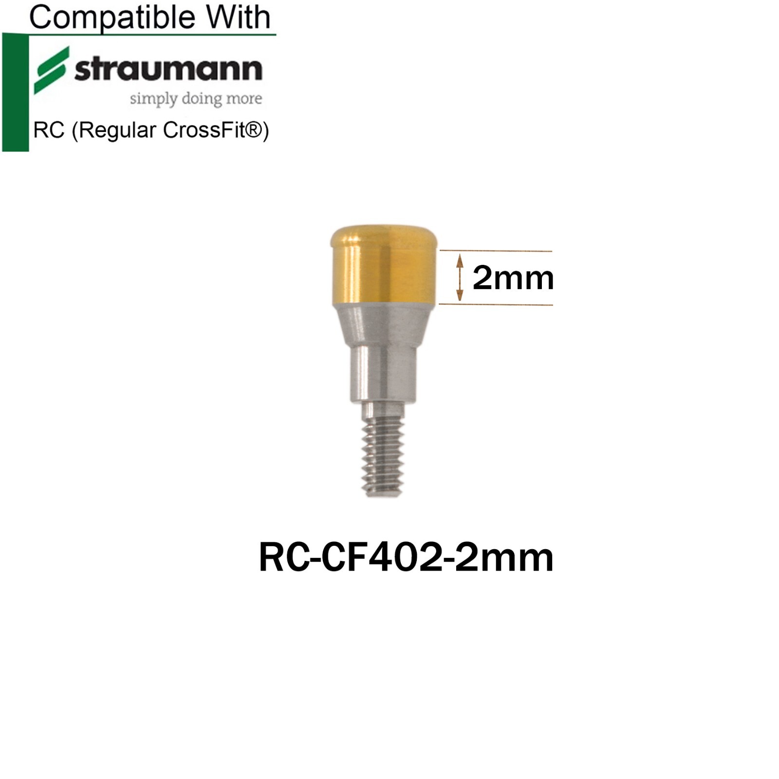 Dental Locator Abutment 1-5.0mm GH Compatible with Straumann NC/RC Implant Sys