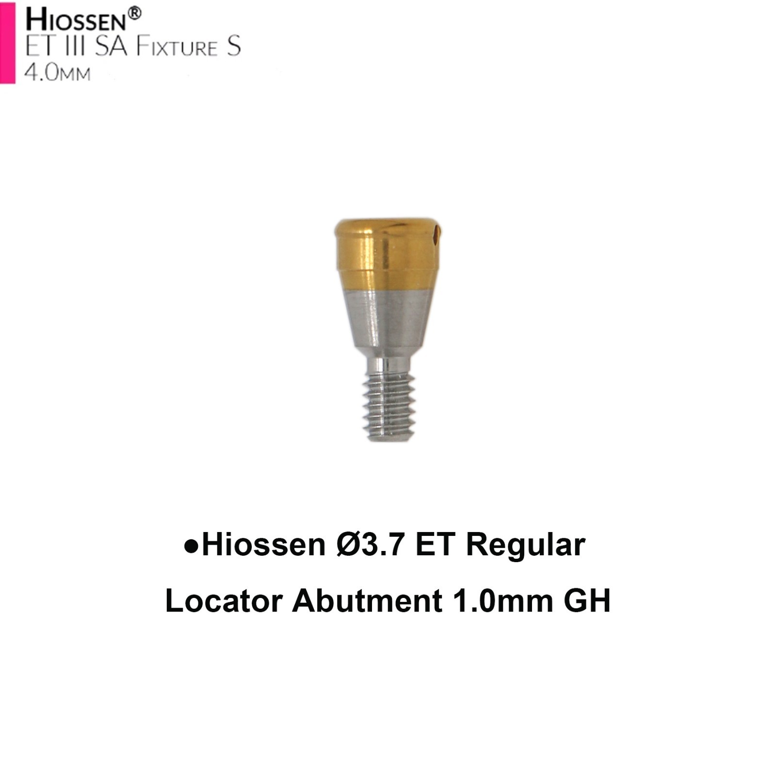 Locator Overdenture Abutment Fit Hiossen ET MINI/Regular Zest Classic Male Cap
