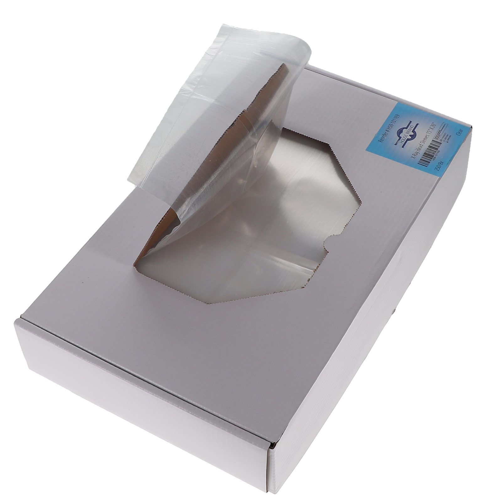 House Brand Dentistry 101169 HSB X-Ray Head Cover Sleeves 15″ X 26″ Clear 250/Bx