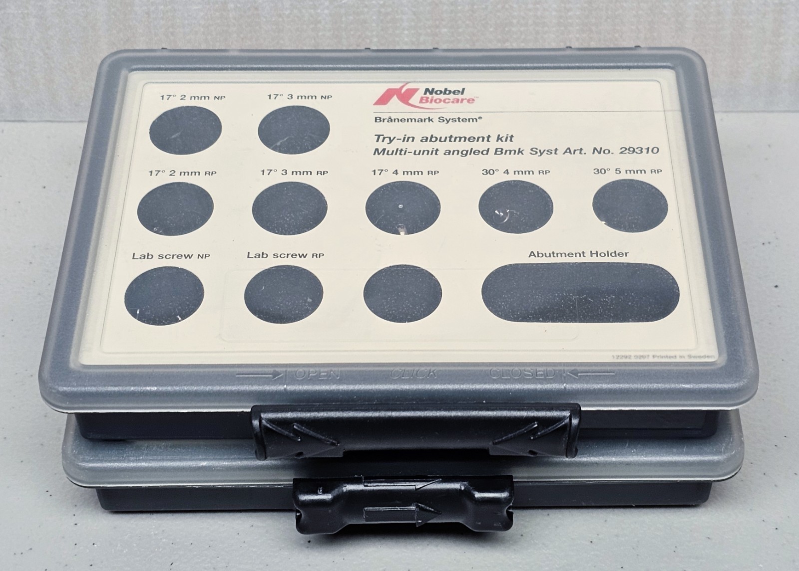 Nobel Biocare Try-In Abutment and Abutment Select Kits, Check All Pictures