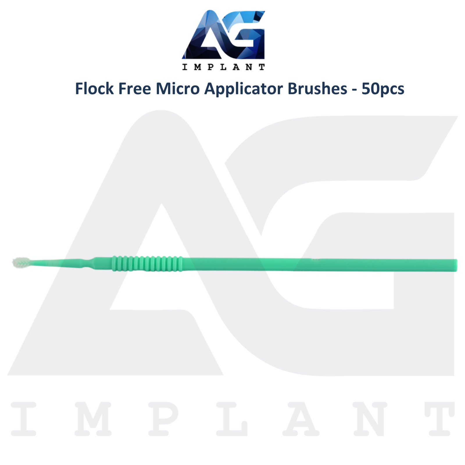 Micro Applicator Brushes 50pcs Flock Free Elastomer Bristles Dental Application