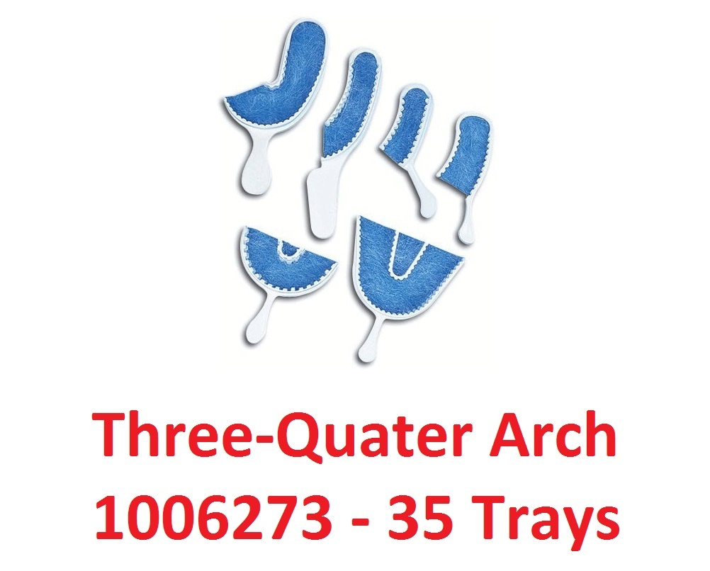 35 Triple Tray Three-Quater Arch Bite Trays Dental Premier -USA – Approved