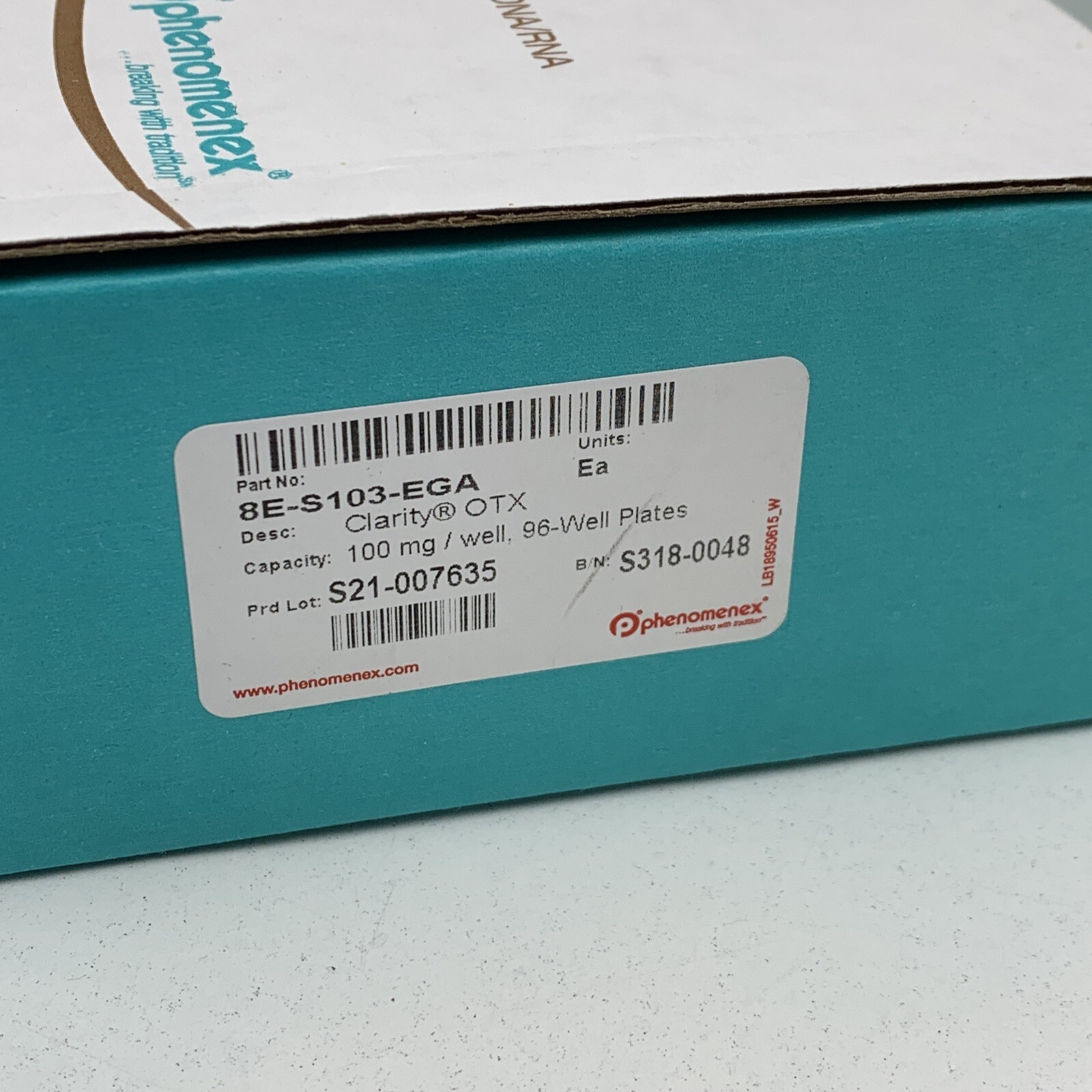 Phenomenex 8E-S103-EGA Clarity OTX Plate 100mg / Well 96-Well