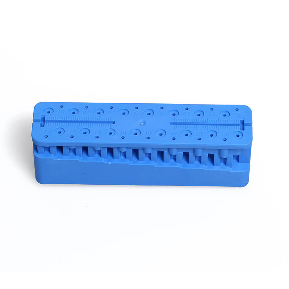 1 Set Dental Instrument Root Canal Endo Block Files Measurement Measuring Ruler