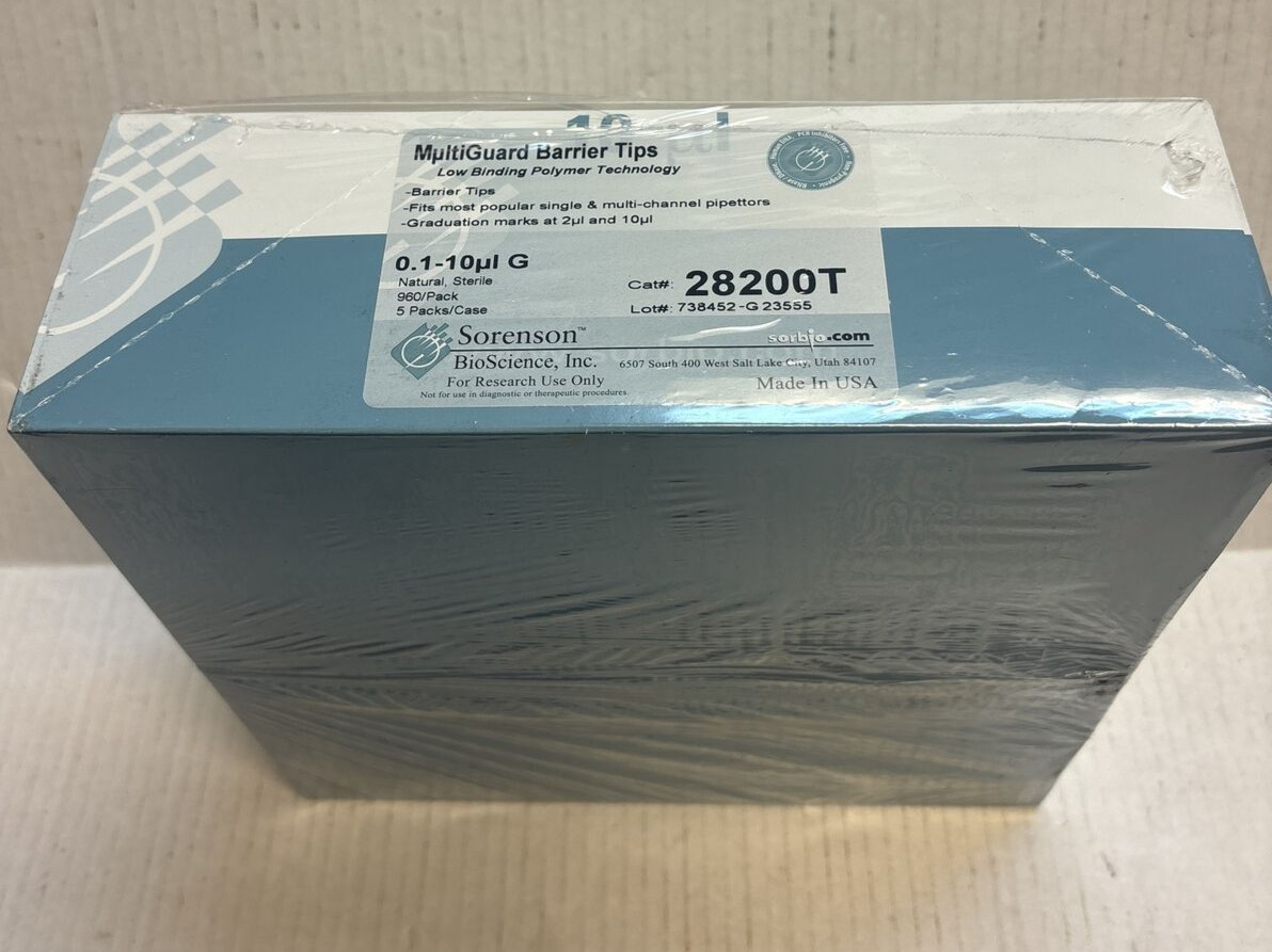 Sorenson 28200T MultiGuard Barrier Pipette Tips 0.1-10uL G (960/Pack)