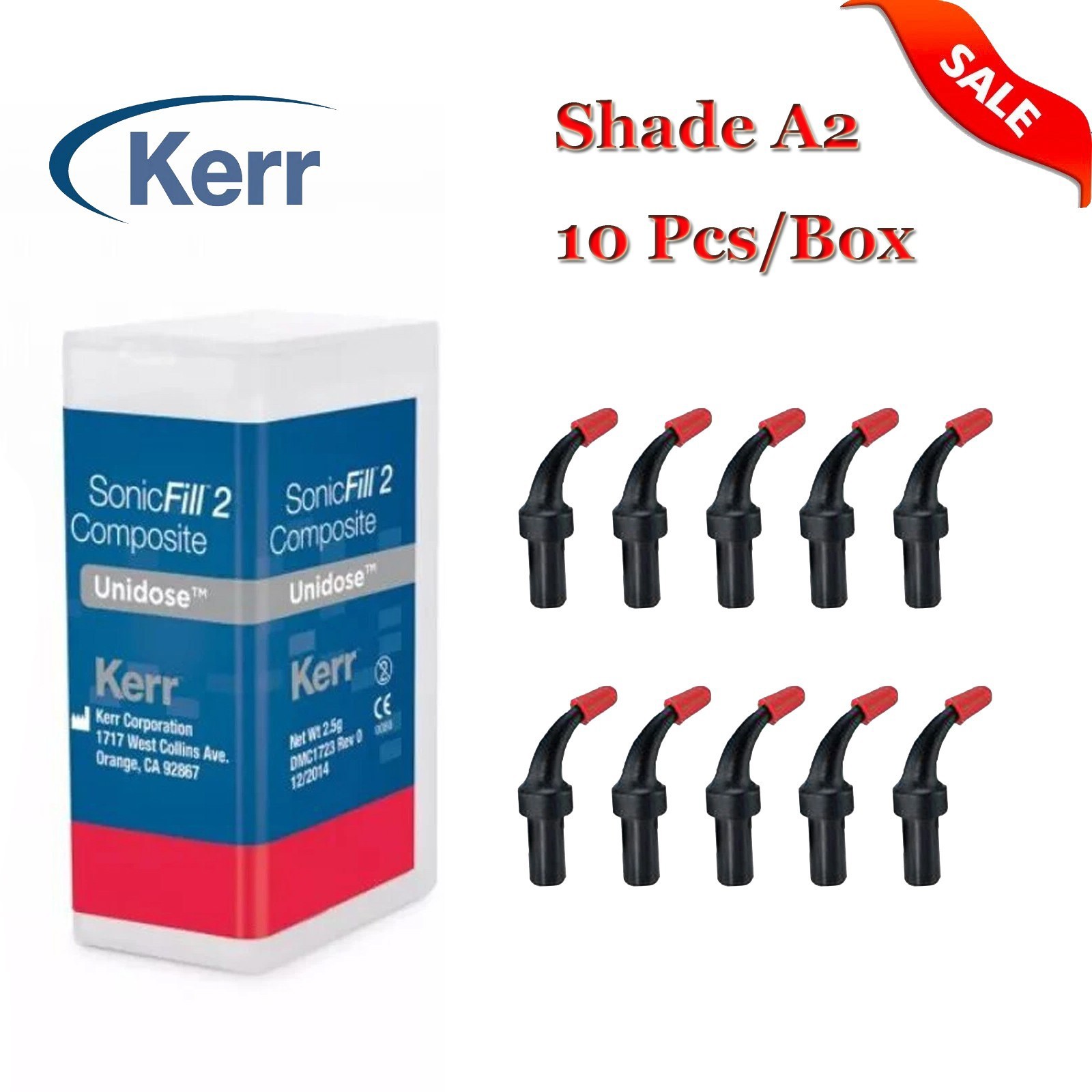 SonicFill 2 Dental bulk fill Composite Material Unidose Refill A2/A3