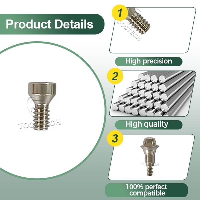 10/20/50pcs MU Titanium SRA Screw NC/RC Occlusal Screw fits to Straumann