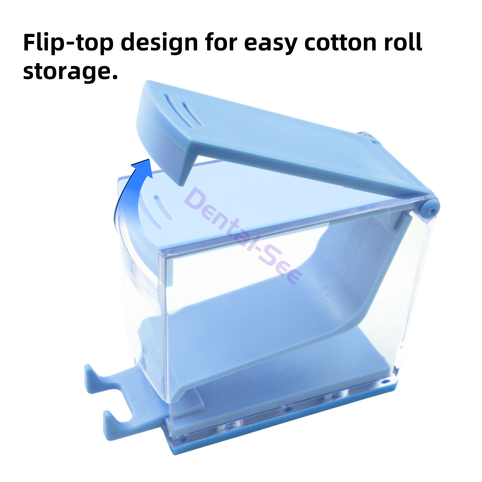 Dental Cotton Roll Dispenser Press Type Cotton Rolls Holder Hygienic Divider USA