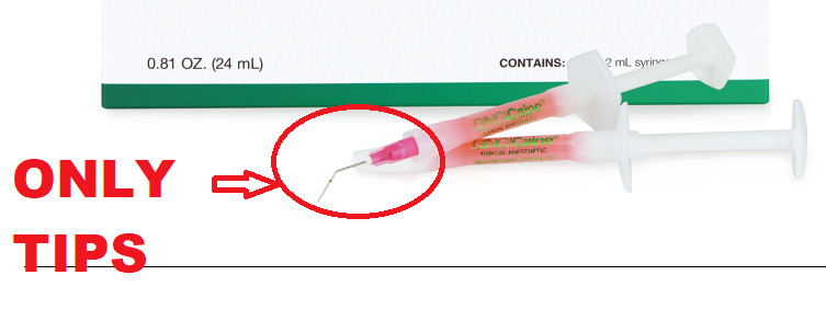 GINGICaine Round Ended Delivery Pink Special Tips with 6-7 mm Depth Mark 20/Box