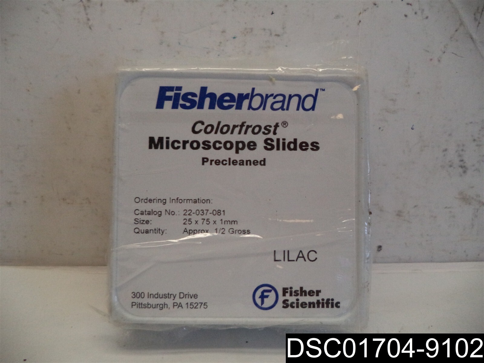 Fisherbrand ColorFrost Disposable Microscope Slides, 22-037-081, 25mmX75mmX1mm