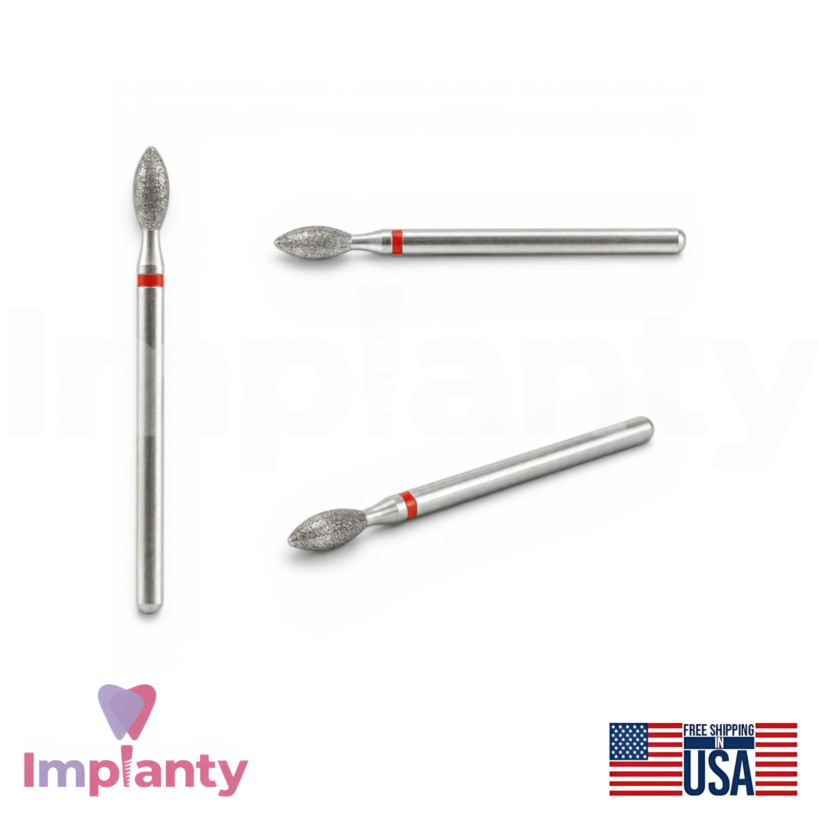 MDT Perio Diamond Coated Burs Kit Plaque Removal Stainless Steel Tool
