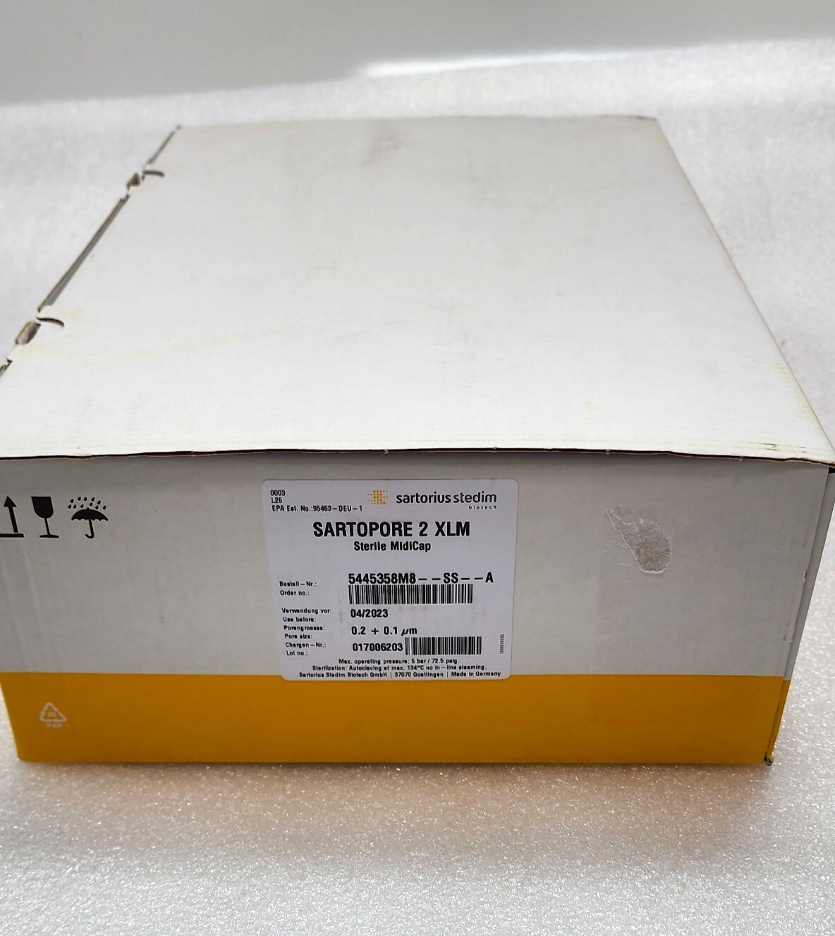 Sartorius 5445358M8–SS–A , Sartopore 2 XLM MidiCaps, 0.2 | 0.1 µm, PACK OF 4