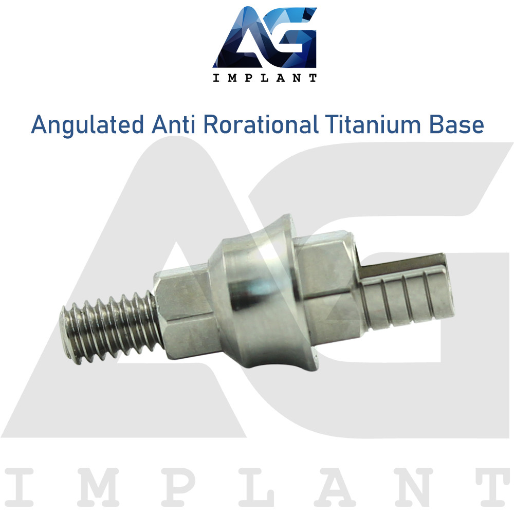 Angulated Titanium Base Anti Rotational Prosthetic System Int Hexagon 2.42mm